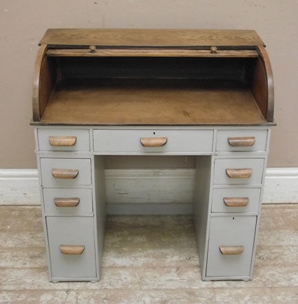 A2810 Vintage Roll Top Child S Desk