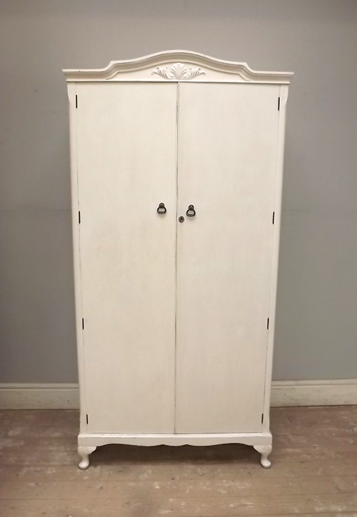 If2558 Small Vintage Painted Wardrobe C 1950s