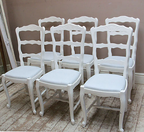 set of 6 provencal style chairs