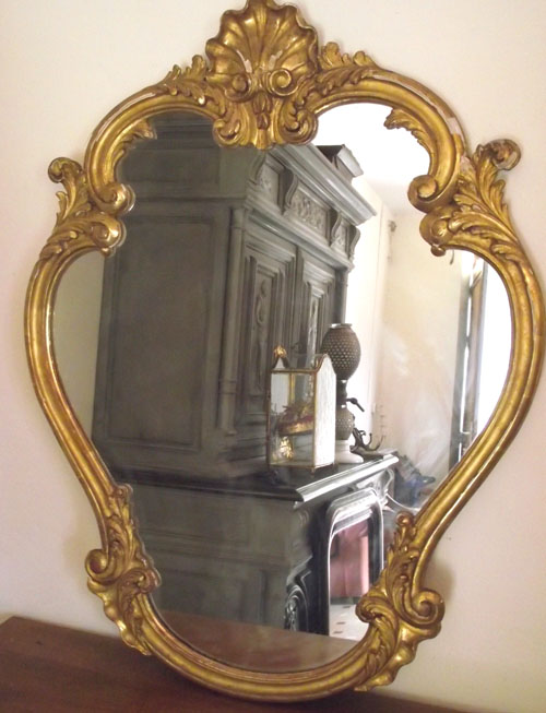 IMW3155 Superb French Antique Crested mirror