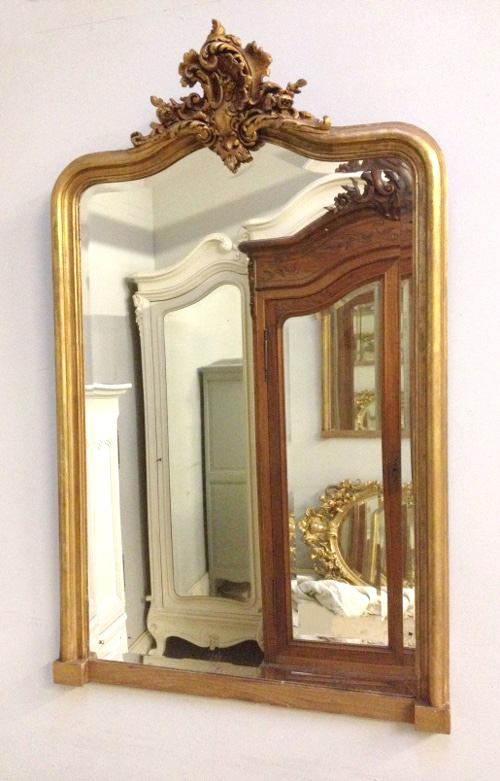 IMW4200 Beautiful Antique French Rococo Style Mirror