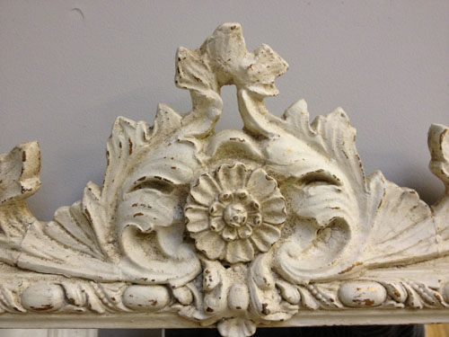 Imw3388 Painted Victorian Overmantle Mirror Imw3388 Painted Victorian Overmantle Mirror, Victorian Overmantle Mirror White Bear
