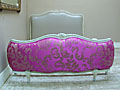 bright fabric bed